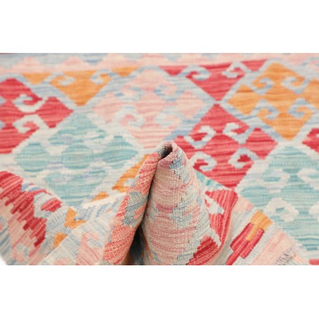 Tappeto Kilim Afghanistan beige rosso 101x149