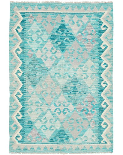 Tappeto Kilim Afghanistan beige bianco 104x153