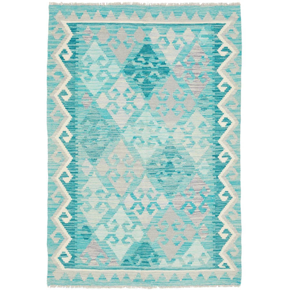 Tappeto Kilim Afghanistan beige bianco 104x153