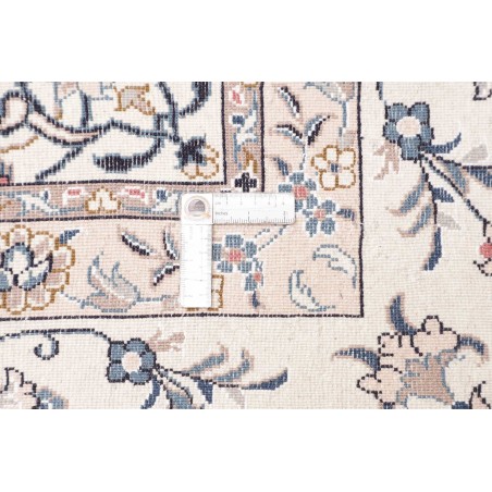 Tappeto Kashan Persia bianco azzurro 197x300