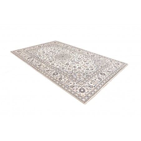 Tappeto Kashan Persia bianco grigio 200x303