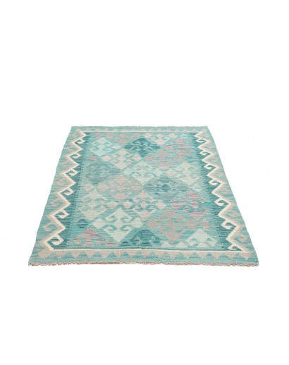 Tappeto Kilim Afghanistan beige bianco 104x153