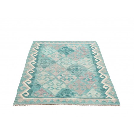 Tappeto Kilim Afghanistan beige bianco 104x153