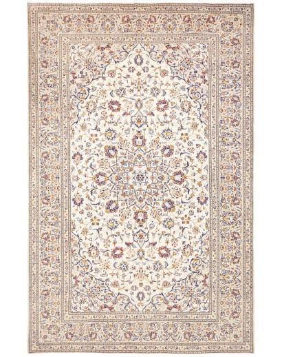 Tappeto Kashan Persia bianco azzurro 200x310