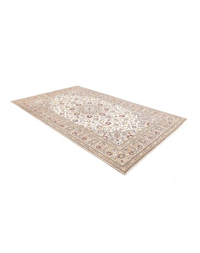 Tappeto Kashan Persia bianco azzurro 200x310