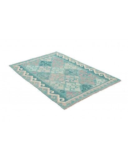 Tappeto Kilim Afghanistan beige bianco 104x153