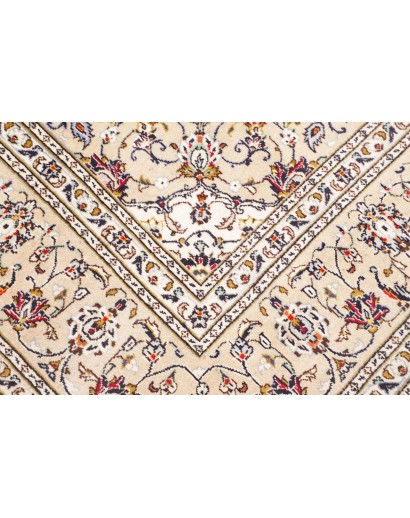 Tappeto Kashan Persia bianco verde 197x300