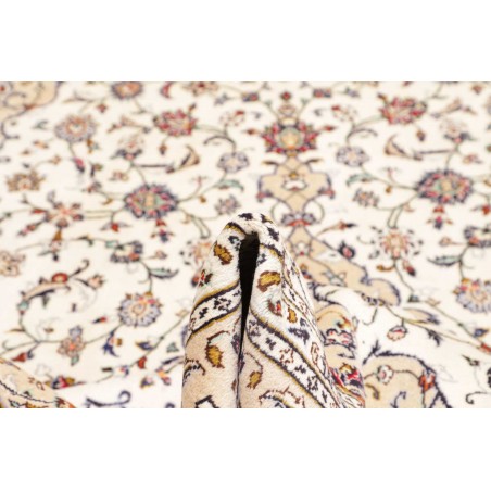 Tappeto Kashan Persia bianco verde 197x300