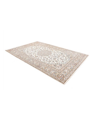 Tappeto Kashan Persia bianco marrone 200x300
