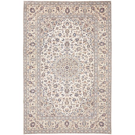 Tappeto Kashan Persia bianco grigio 194x293