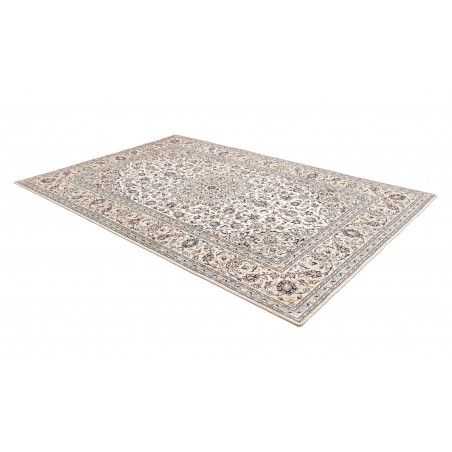 Tappeto Kashan Persia bianco grigio 194x293
