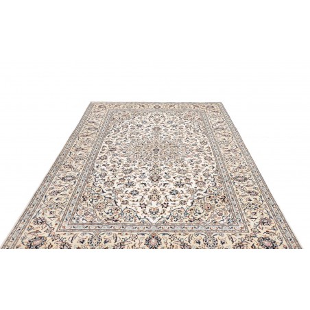 Tappeto Kashan Persia bianco grigio 194x293
