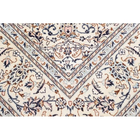 Tappeto Kashan Persia bianco grigio 194x293
