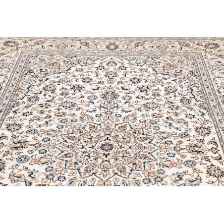 Tappeto Kashan Persia bianco grigio 194x293
