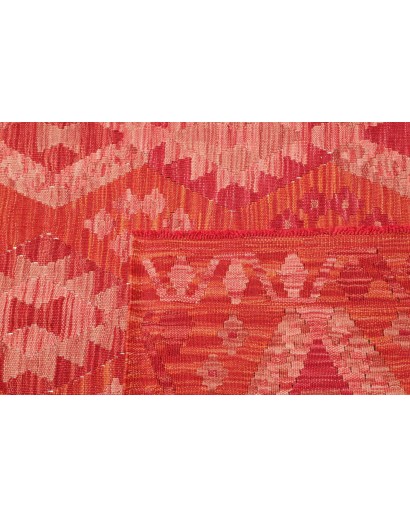 Tappeto Kilim Afghanistan rosso marrone 122x181
