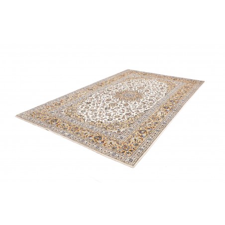 Tappeto Kashan Persia bianco grigio 203x317