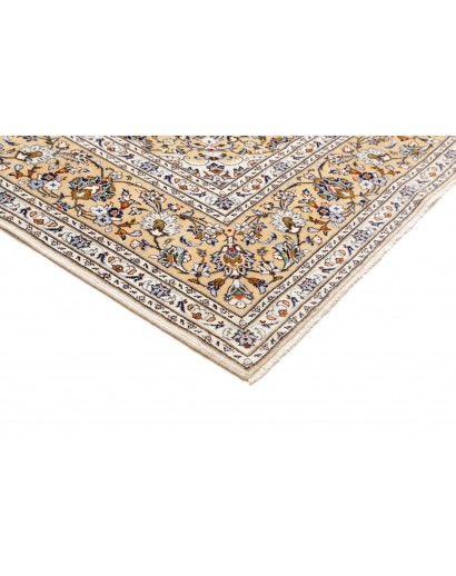 Tappeto Kashan Persia bianco grigio 203x317