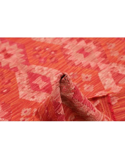 Tappeto Kilim Afghanistan rosso marrone 122x181