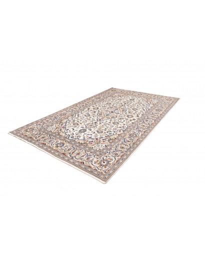 Tappeto Kashan Persia bianco grigio 198x297
