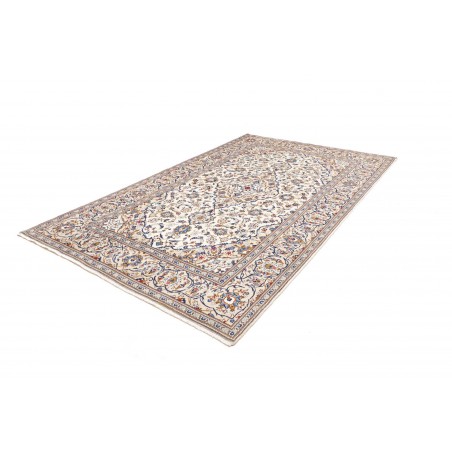Tappeto Kashan Persia bianco grigio 198x297