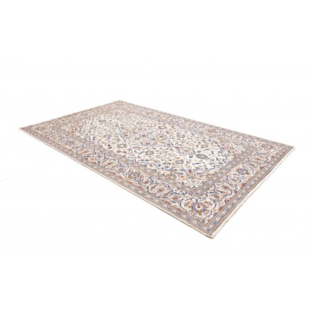 Tappeto Kashan Persia bianco grigio 198x297