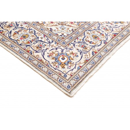 Tappeto Kashan Persia bianco grigio 198x297