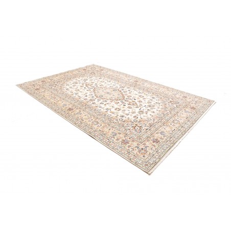 Tappeto Kashan Persia bianco marrone 196x293