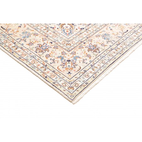 Tappeto Kashan Persia bianco marrone 196x293