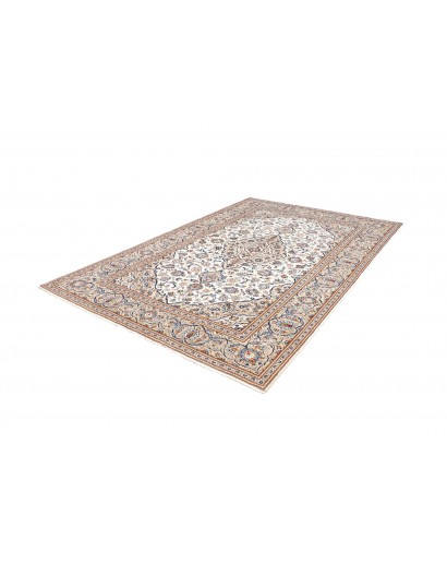 Tappeto Kashan Persia bianco marrone 200x295
