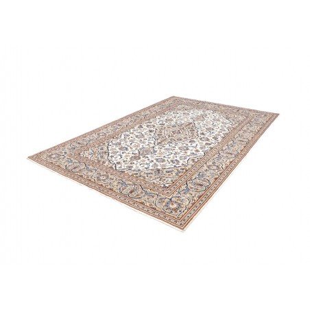 Tappeto Kashan Persia bianco marrone 200x295