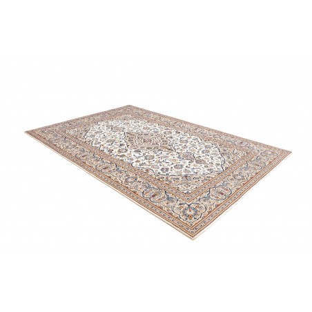 Tappeto Kashan Persia bianco marrone 200x295