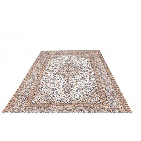 Tappeto Kashan Persia bianco marrone 200x295