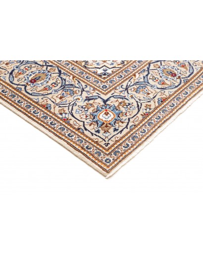 Tappeto Kashan Persia bianco marrone 200x295