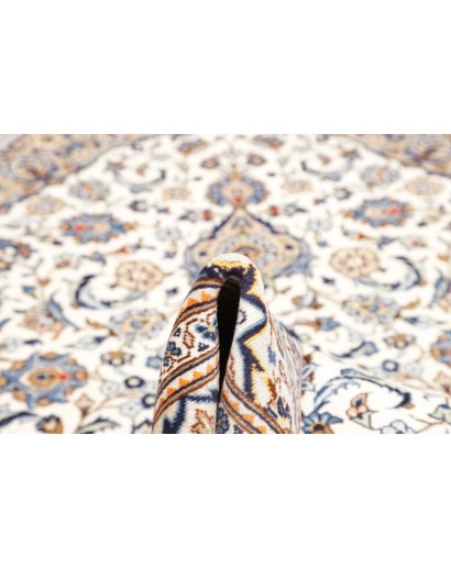 Tappeto Kashan Persia bianco marrone 200x295