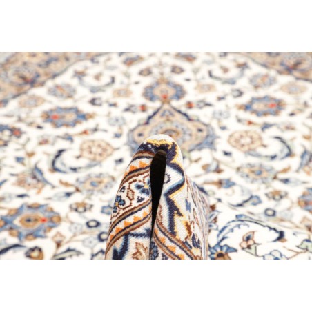Tappeto Kashan Persia bianco marrone 200x295