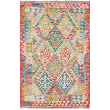 Tappeto Kilim Afghanistan marrone grigio 98x152