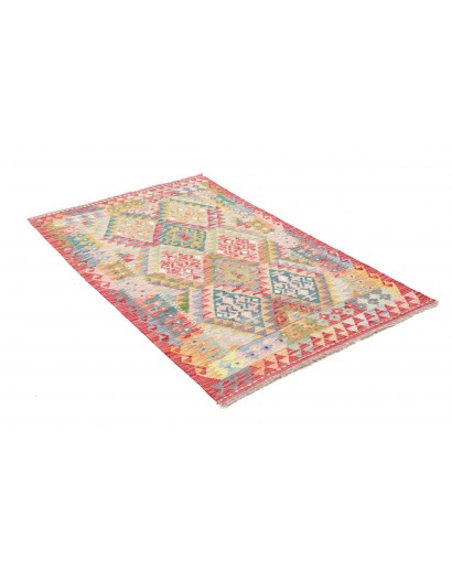 Tappeto Kilim Afghanistan marrone grigio 98x152