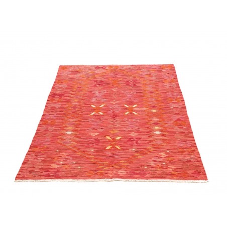 Tappeto Kilim Afghanistan rosso arancione 99x150