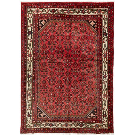 Tappeto Hamadan Persia marrone blu 143x202