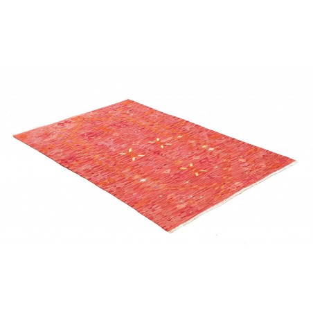 Tappeto Kilim Afghanistan rosso arancione 99x150