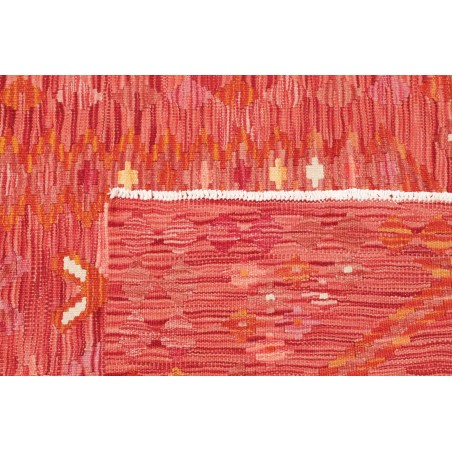 Tappeto Kilim Afghanistan rosso arancione 99x150