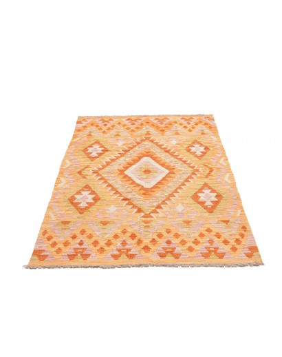 Tappeto Kilim Afghanistan marrone rosso 100x152