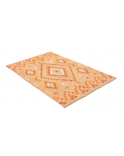 Tappeto Kilim Afghanistan marrone rosso 100x152