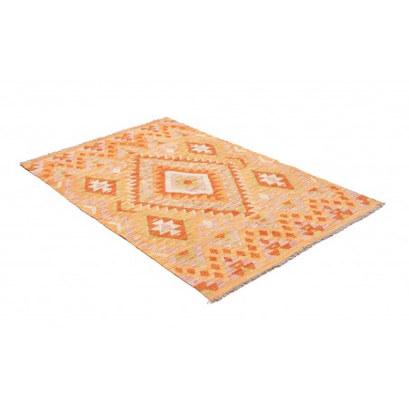 Tappeto Kilim Afghanistan marrone rosso 100x152