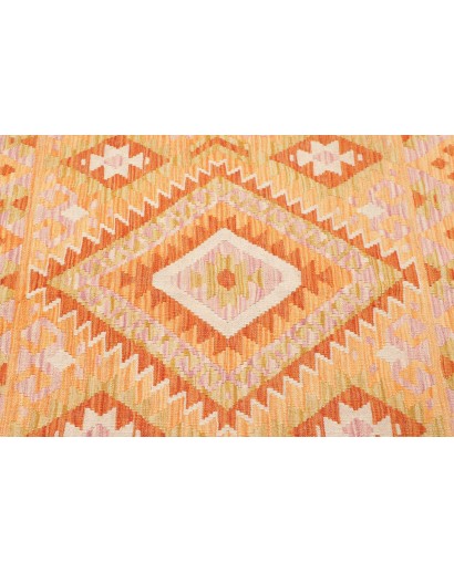 Tappeto Kilim Afghanistan marrone rosso 100x152
