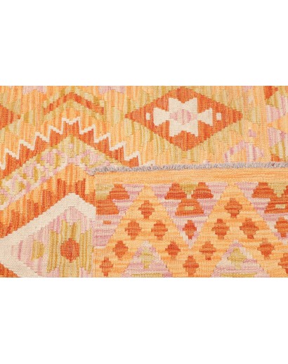 Tappeto Kilim Afghanistan marrone rosso 100x152
