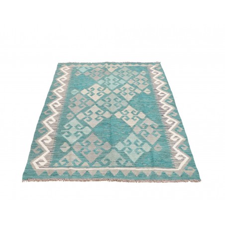 Tappeto Kilim Afghanistan beige blu 106x159