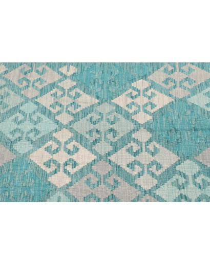 Tappeto Kilim Afghanistan beige blu 106x159