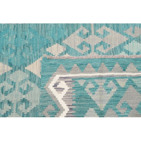 Tappeto Kilim Afghanistan beige blu 106x159