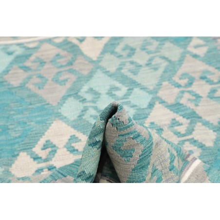 Tappeto Kilim Afghanistan beige blu 106x159